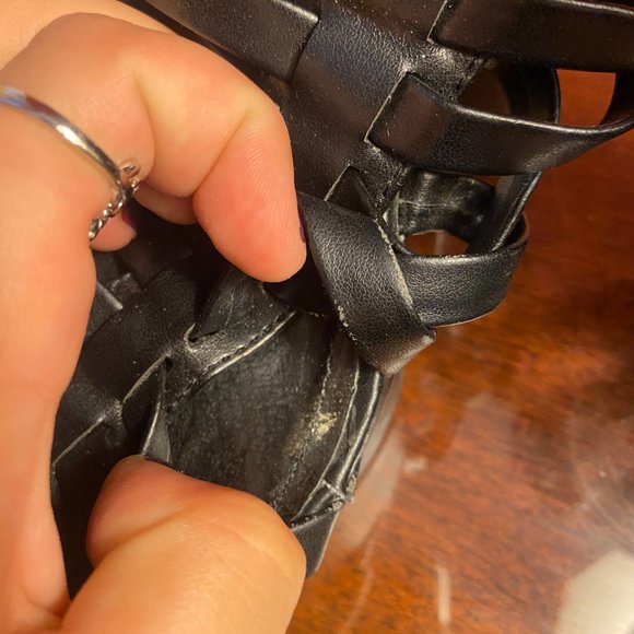 Steve Madden Glendael Leather Heels in Black Size 7.5M - Picture 9 of 10